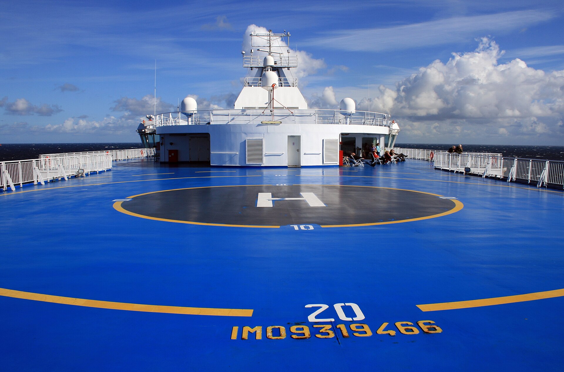 Large Baltic Sea ferry on calm northern waters